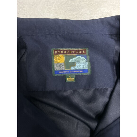 Forrester's 1/4 Snap Jacket Men's Large Navy Blue Golf Pullover Windbreaker - Picture 3 of 7